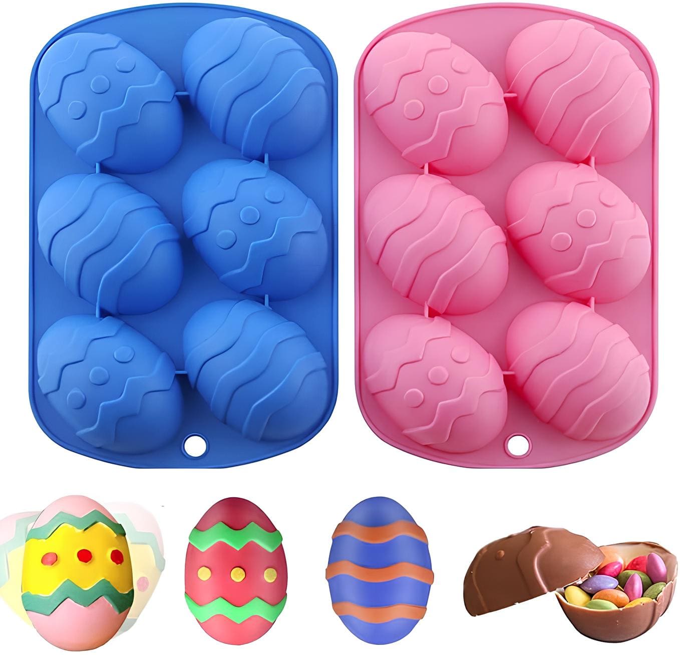 Silikonform Osterei 2er Set