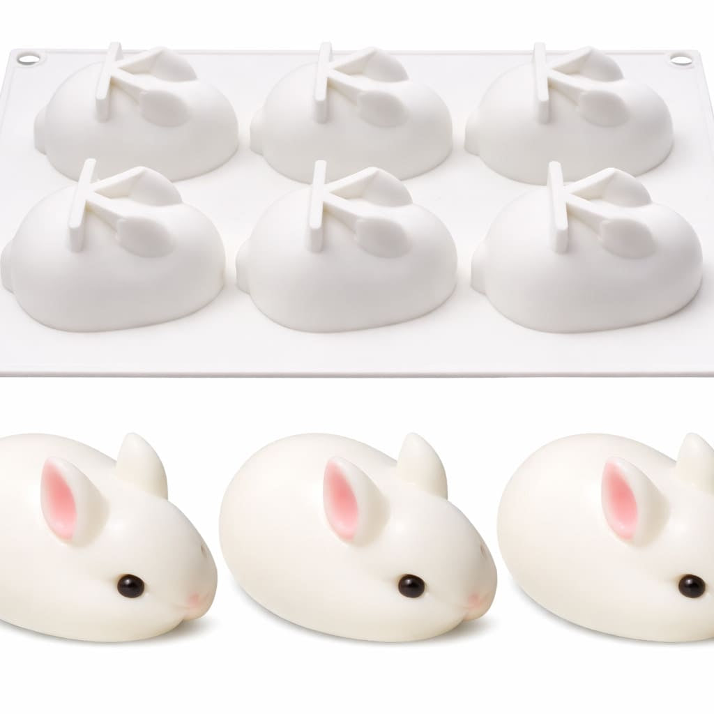 Silikonform mit Hasen-Motiv in 3D für Ostern & mehr