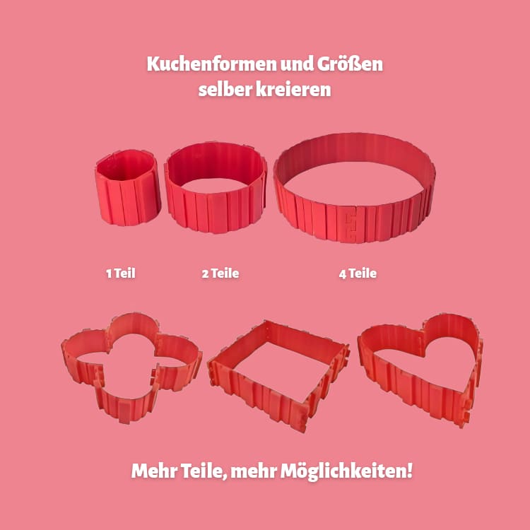 Backrahmen/-streifen aus Silikon 4er Set