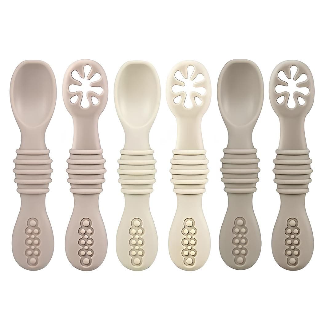 Babylöffel aus Silikon 6er Set