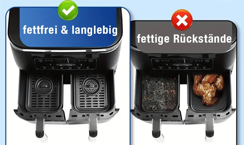 Silikonform für Heißluftfritteuse 2er Set