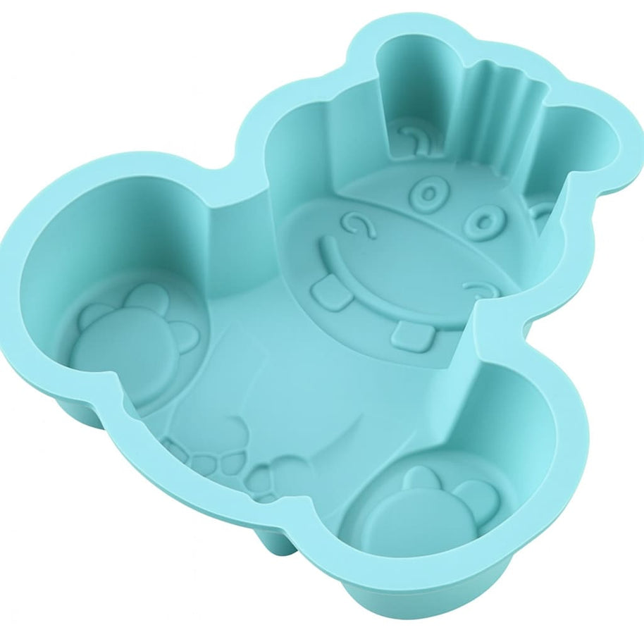 Backform mit Nilpferd-Motiv