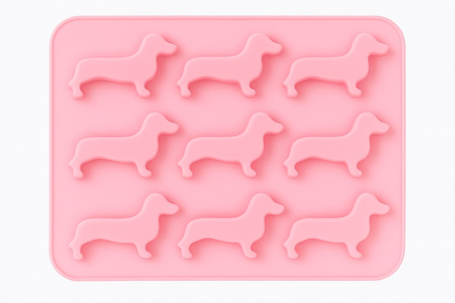 Dackel-Backform aus Silikon