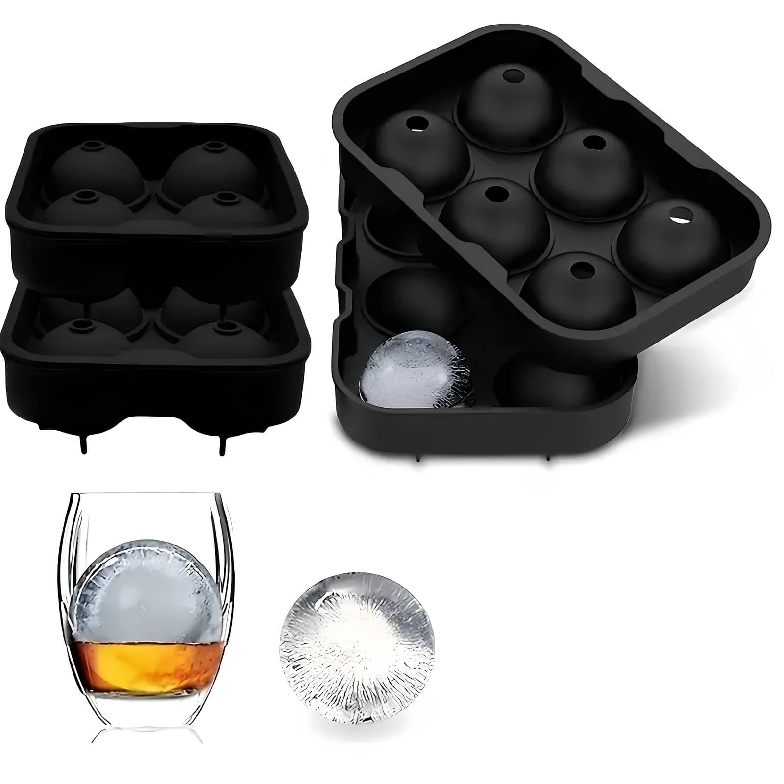 Eiswürfelform Kugel aus Silikon