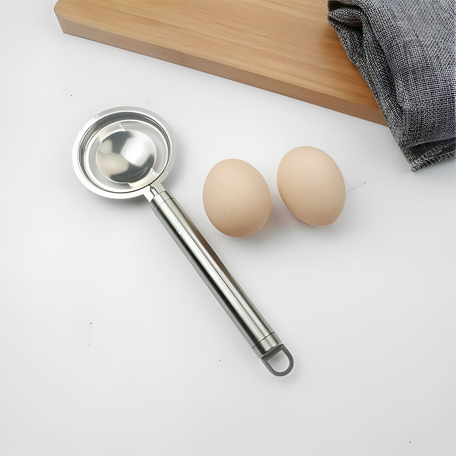 Eiertrenner aus Edelstahl