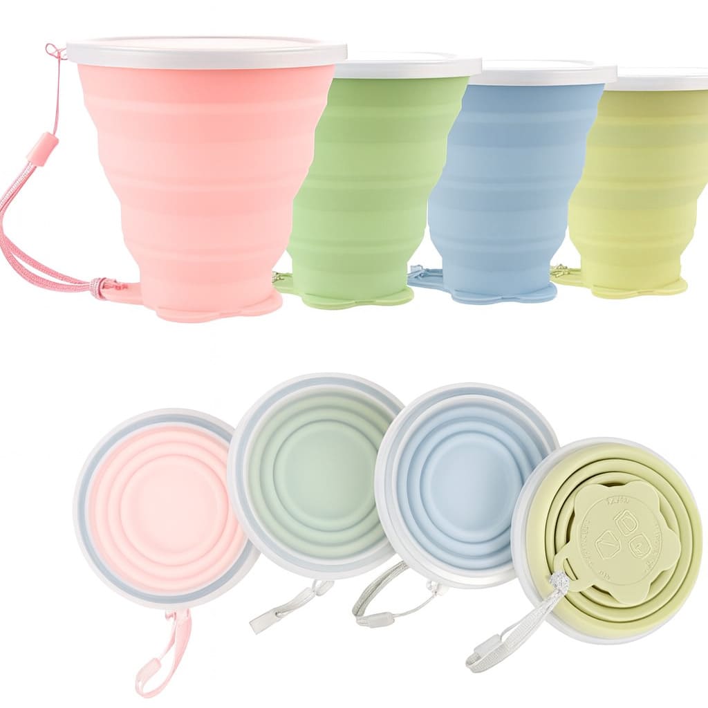 Silikon-Faltbecher 2er Set