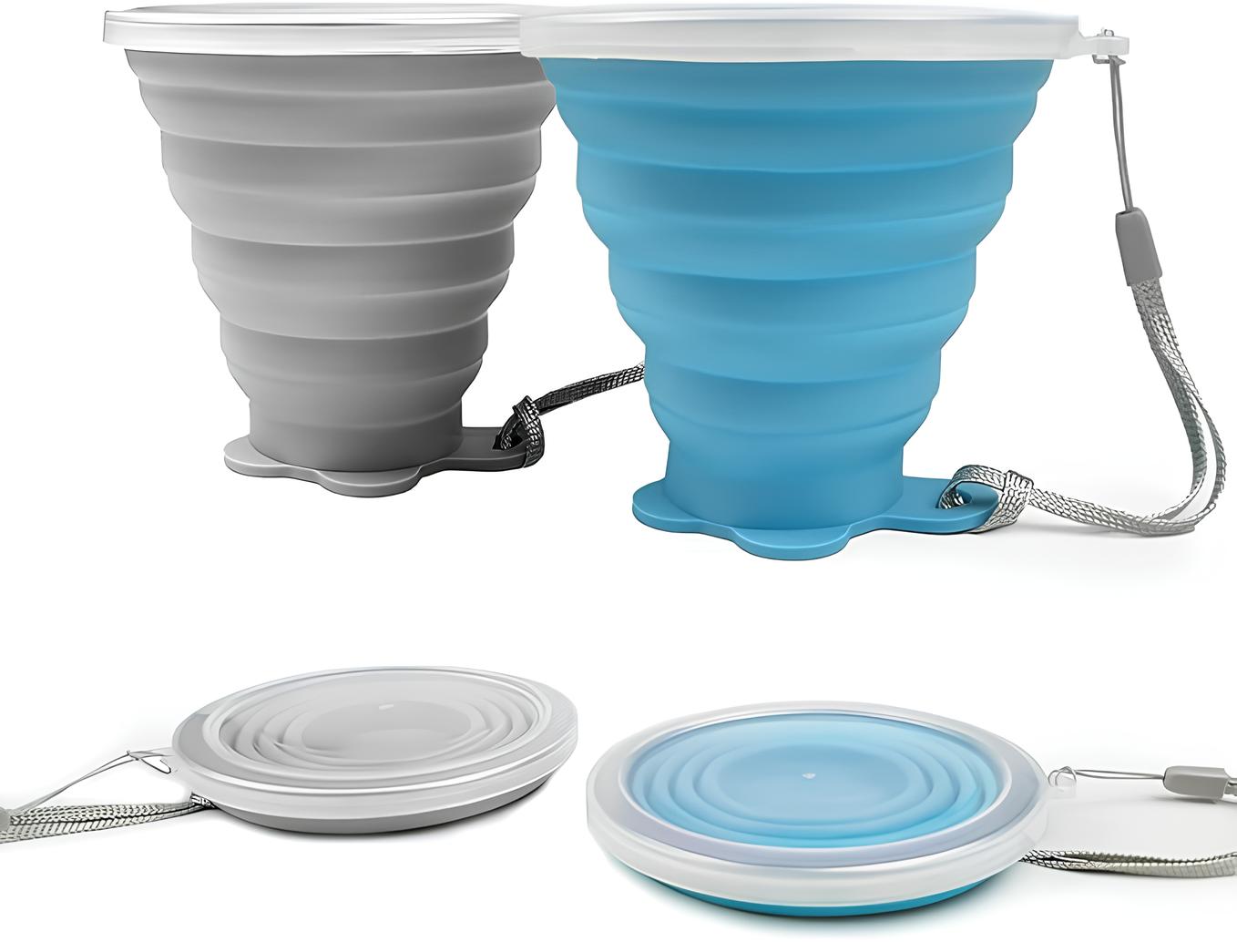 Silikon-Faltbecher 2er Set