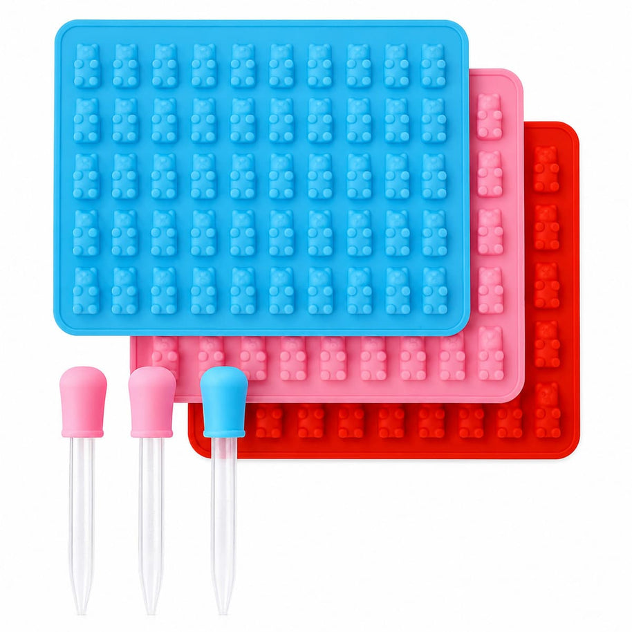 Gummibärchen Silikonform 3er Set