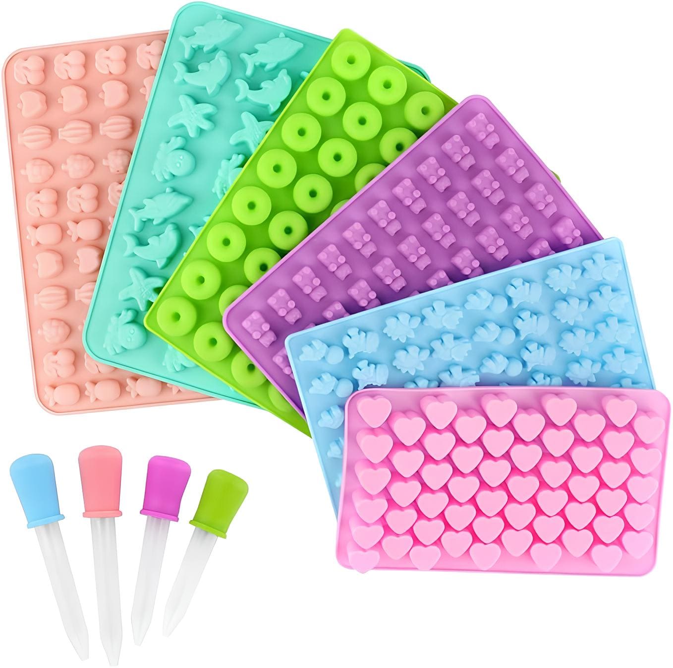 Fruchtgummi Silikonformen 6er Set