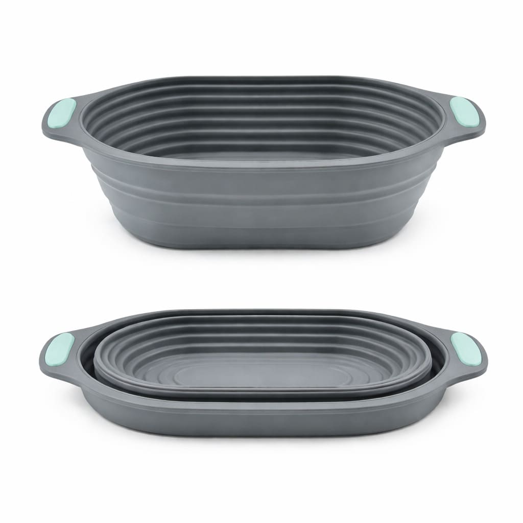 Silikon Gärkörbchen in oval, rund & eckig für Brot, Sauerteig & Pizza