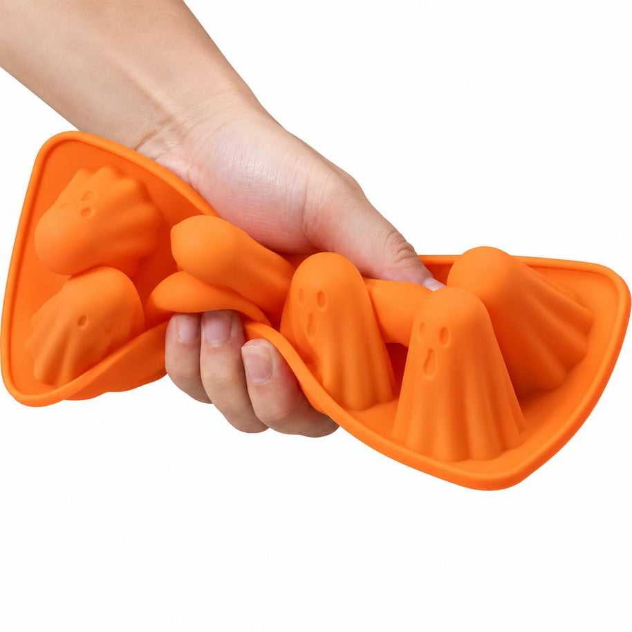 Silikonform mit Geist-Motiven – 6 Gespenster für Halloween