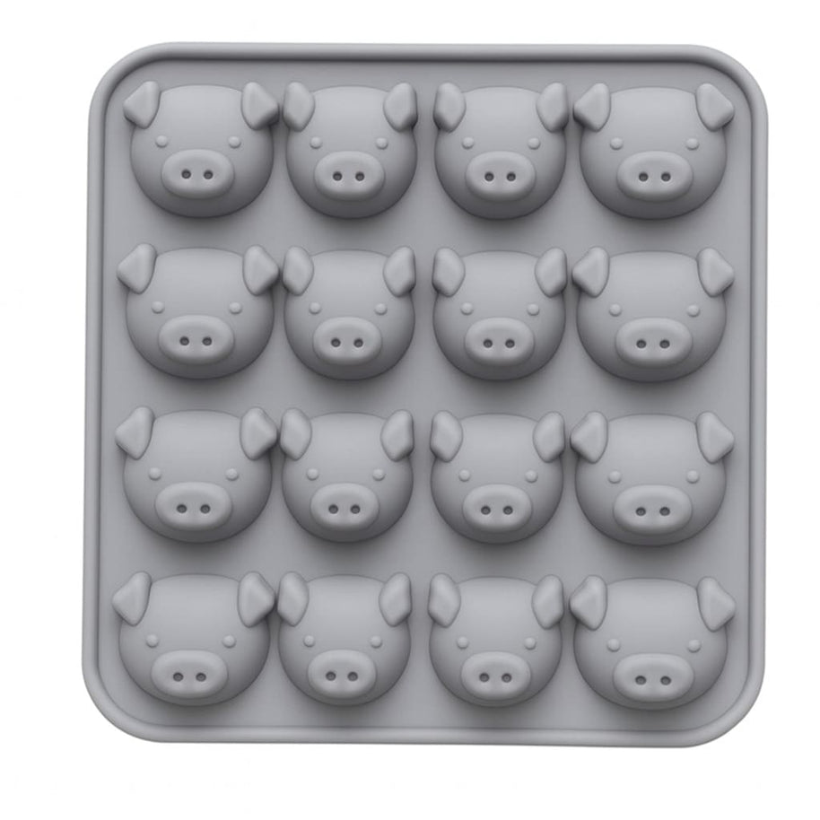 Silikonform mit Schwein-Motiven