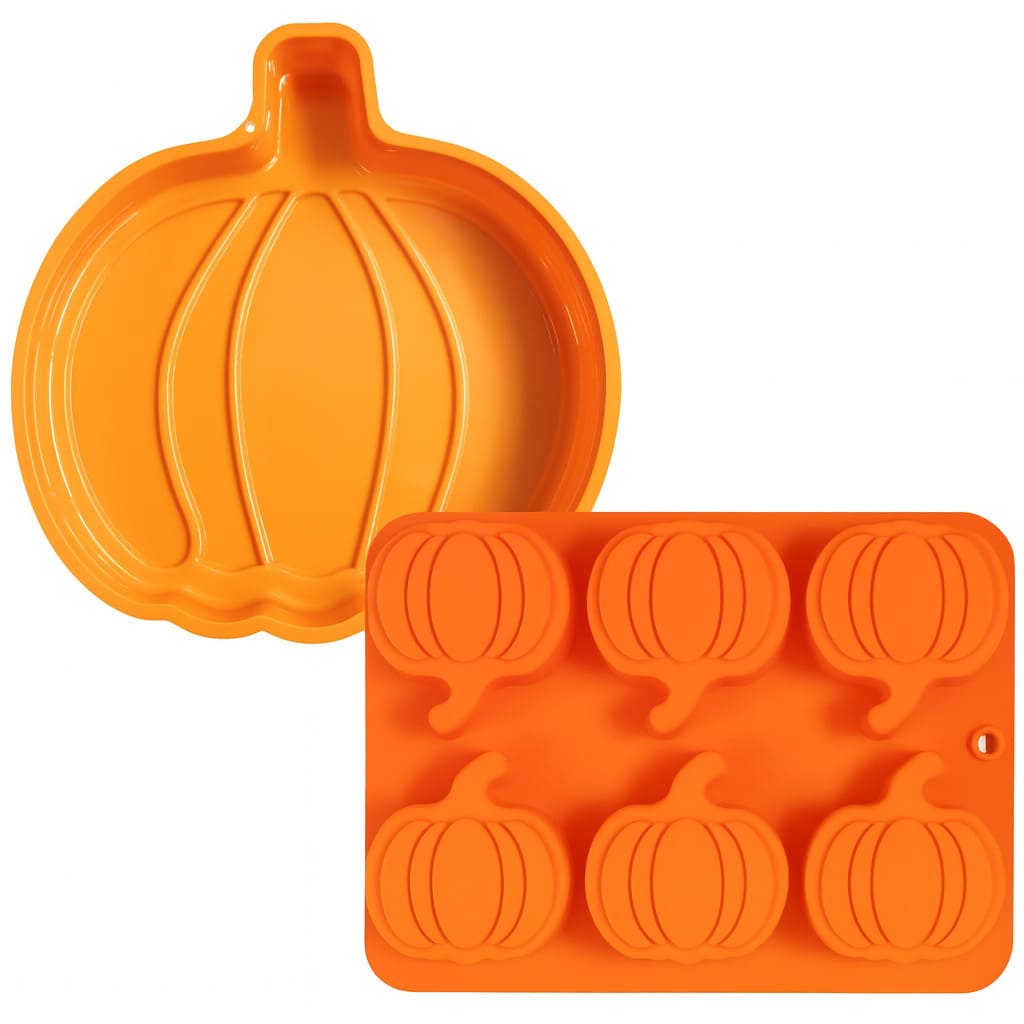 Silikonform mit Kürbis-Motiven