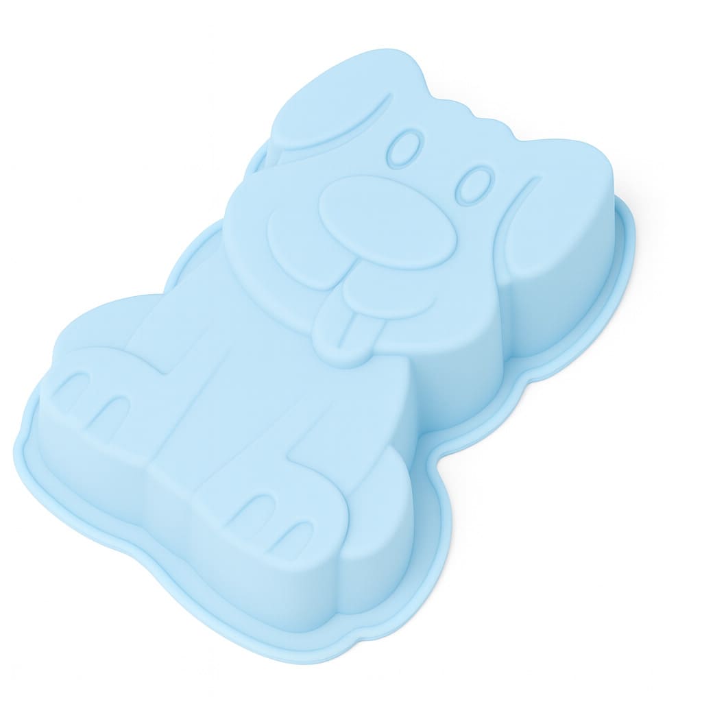 Silikonform mit Hund-Motiv