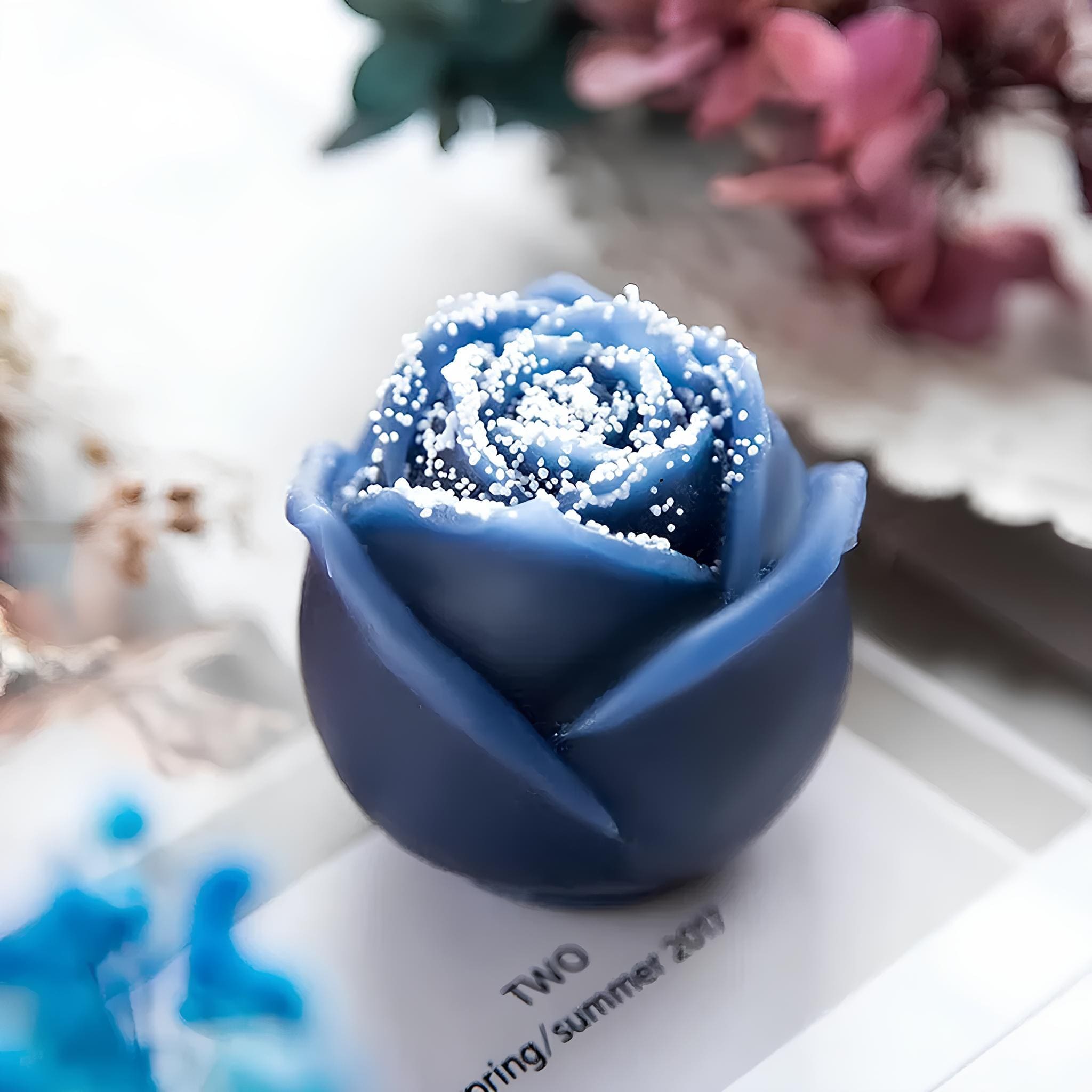 Zittop Silikonform Rosenblume – 6x6x2,5 Cm, Für Schokolade, Fondant, Polymerton