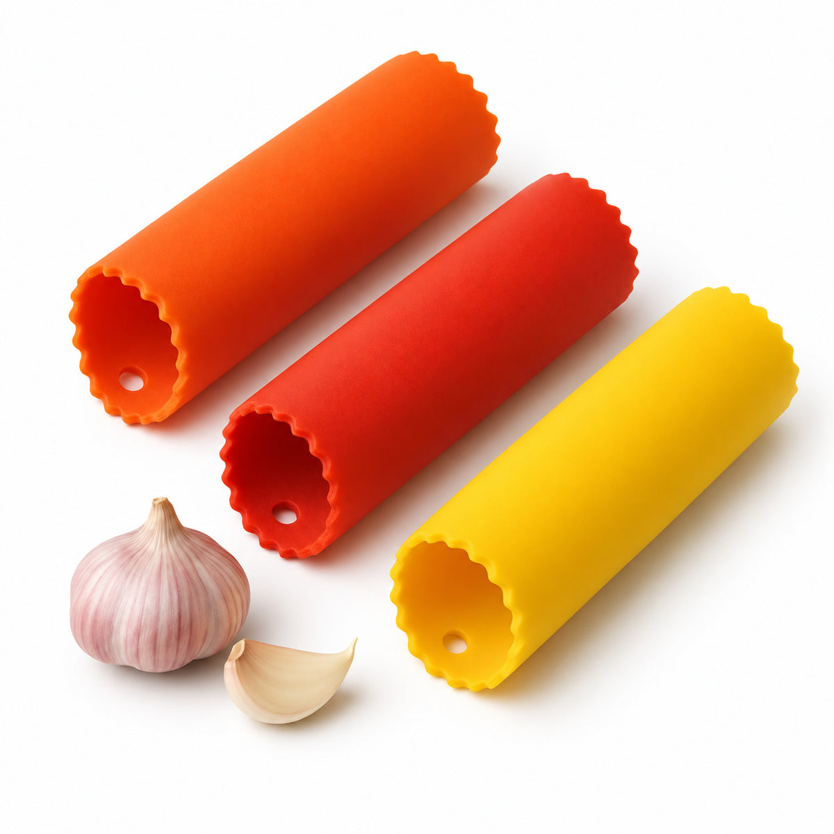 Knoblauchschäler aus Silikon