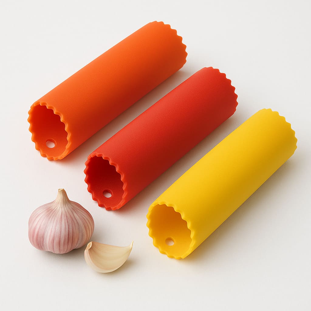 Knoblauchschäler aus Silikon