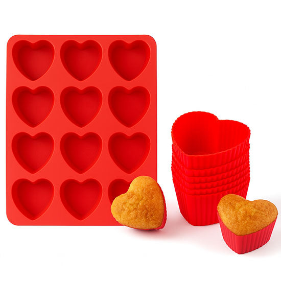 Herz Muffinform aus Silikon