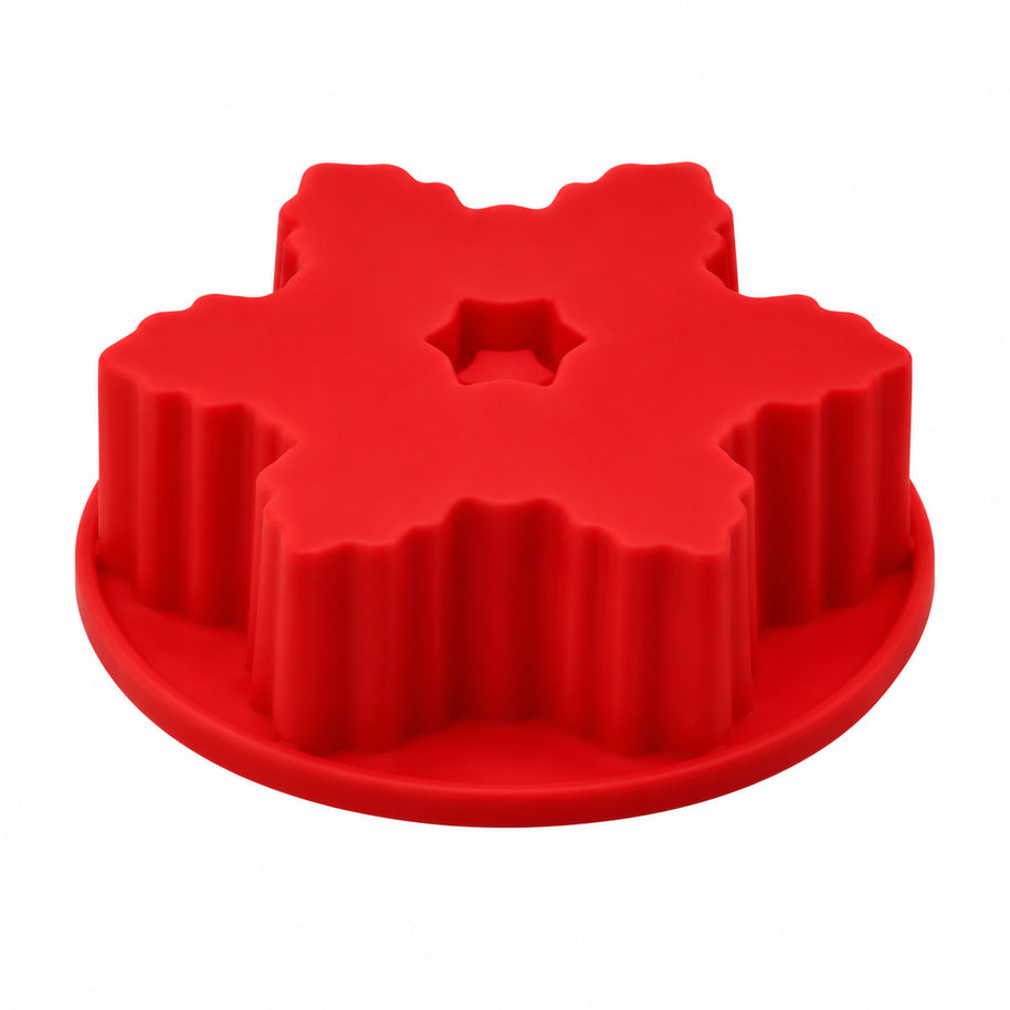 Silikonform mit Schneeflocke-Motiven