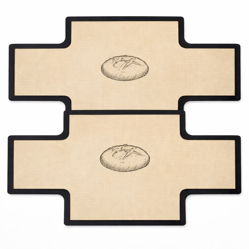 Backmatte aus Silikon für Kastenform & Dutch Oven Brot im 2er Set
