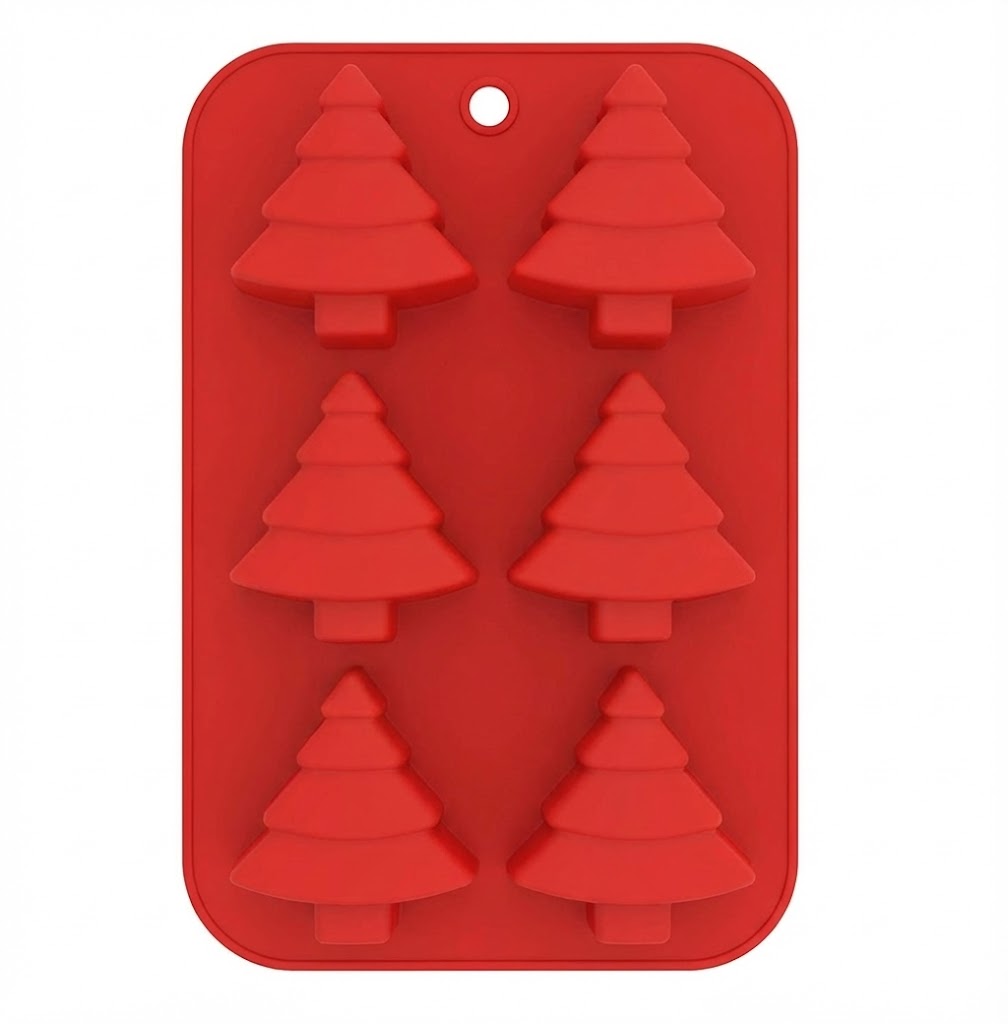 Silikonform im Tannenbaum-Motiv