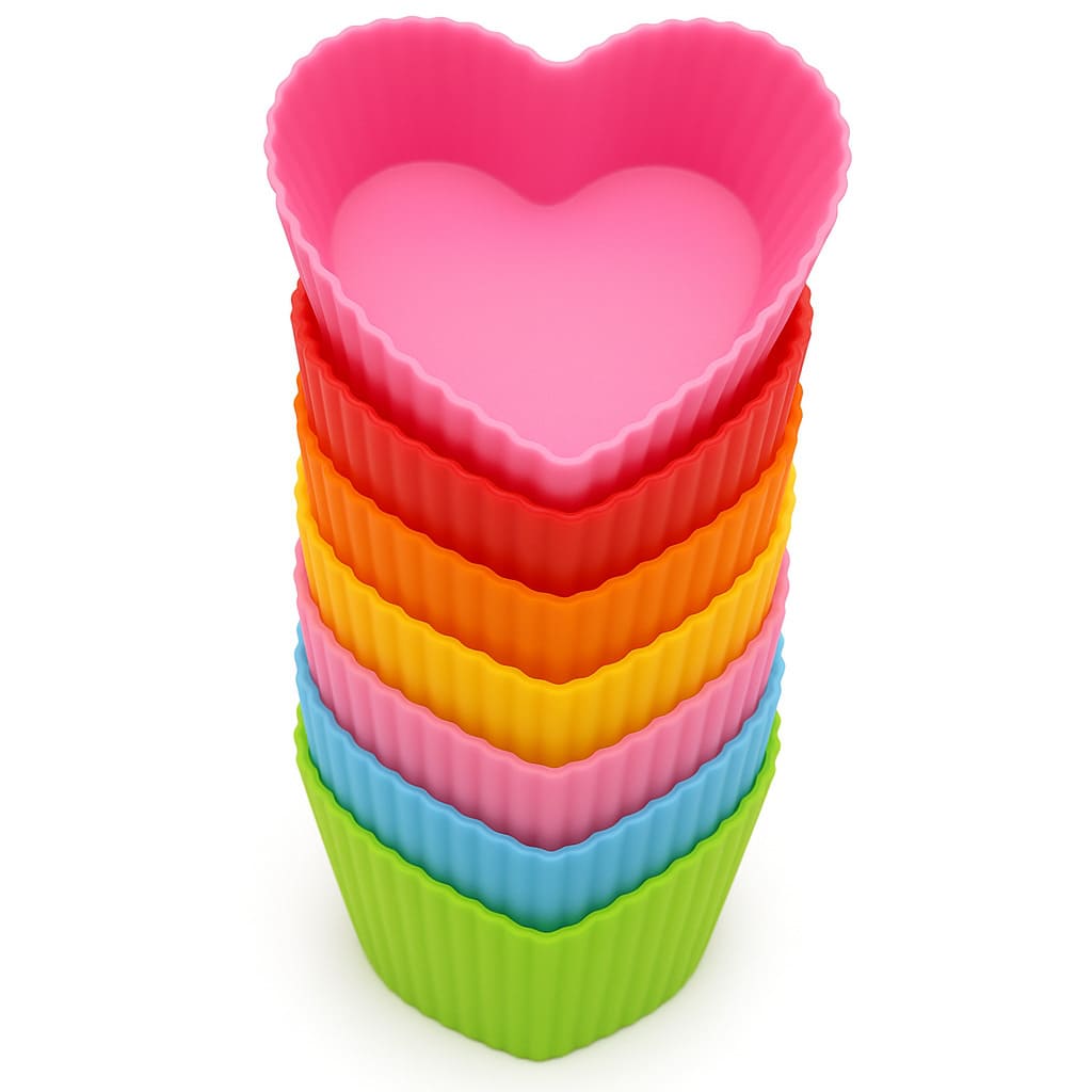Herz Muffinform aus Silikon