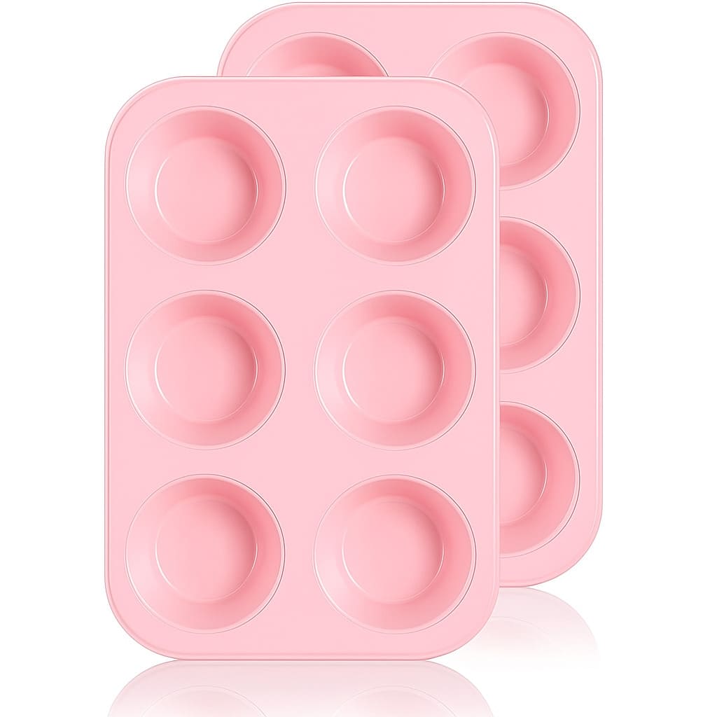 Große Muffinform aus Silikon 2er Set