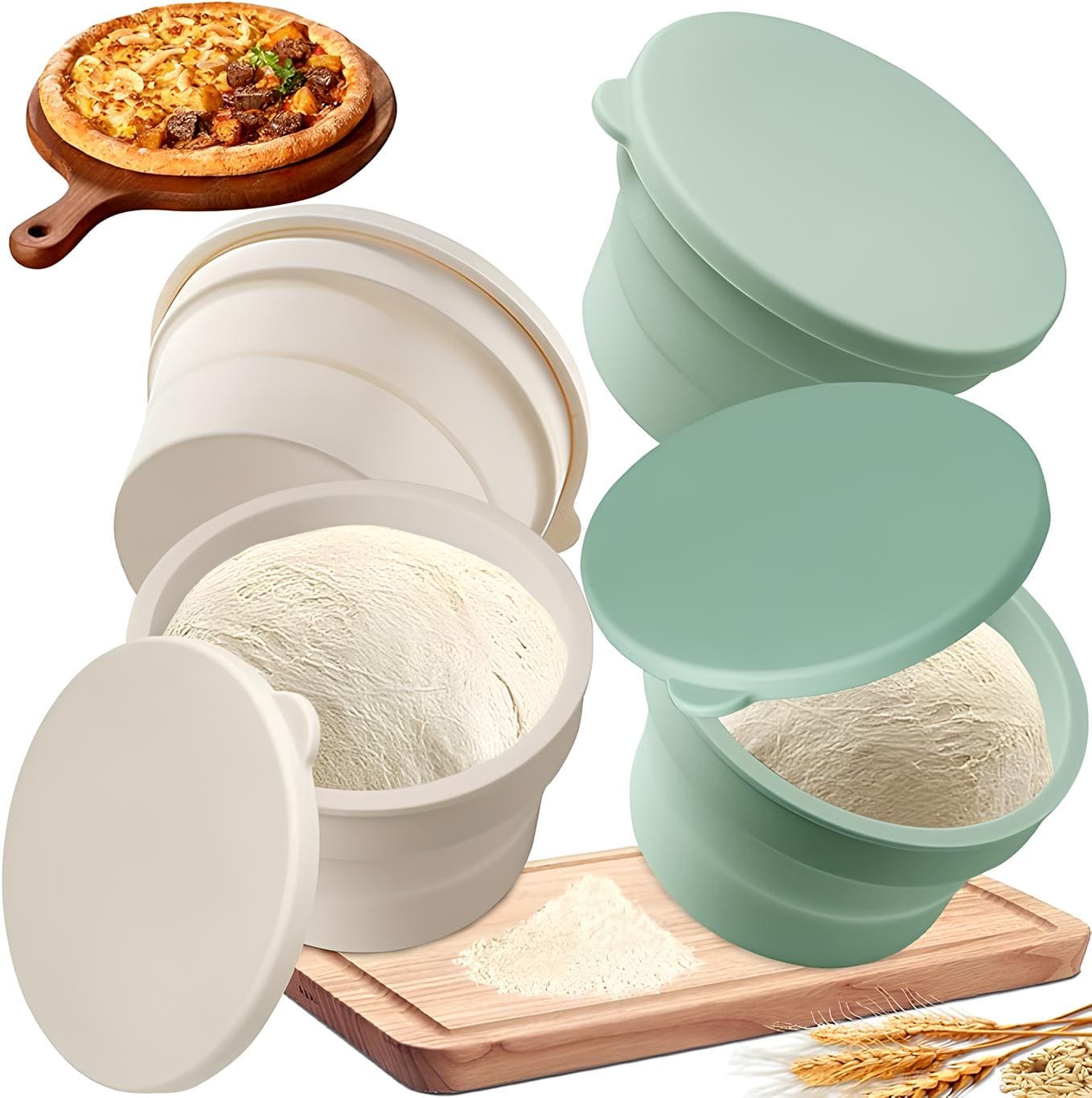 Pizzaballenbox aus Silikon