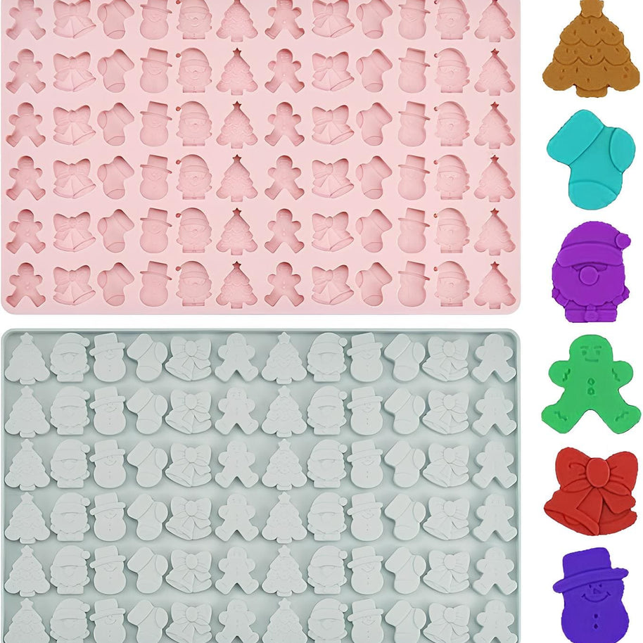 Schokoladen- und Pralinenform für Weihnachten 2er Set
