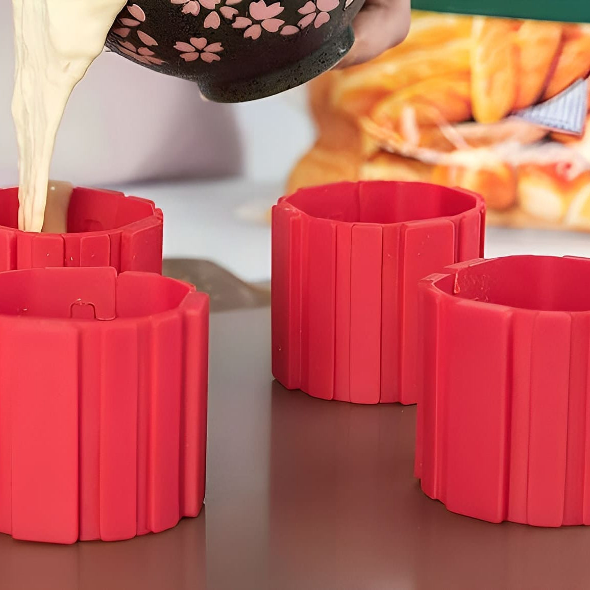 Backrahmen/-streifen aus Silikon 4er Set