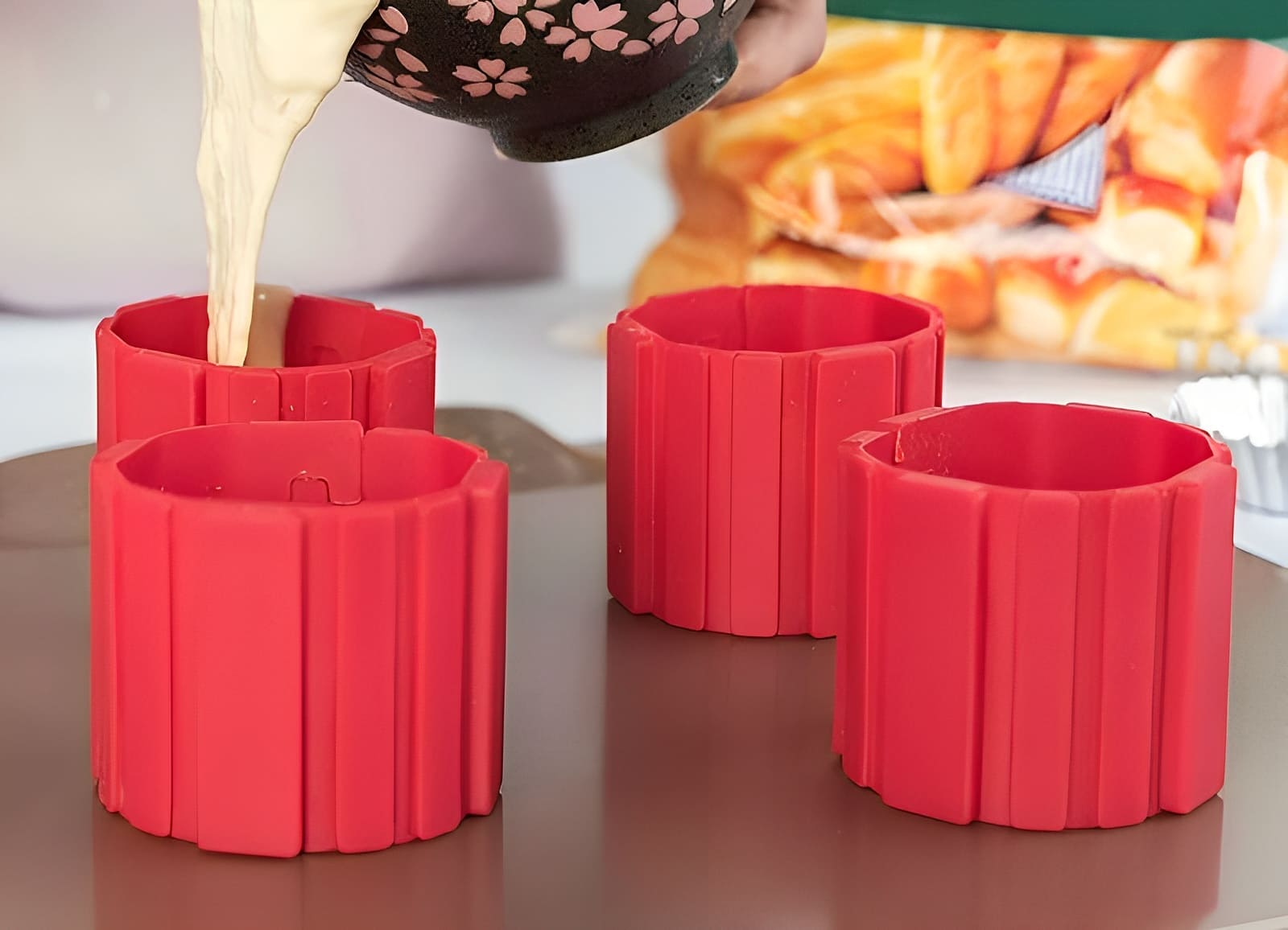 Backrahmen/-streifen aus Silikon 4er Set