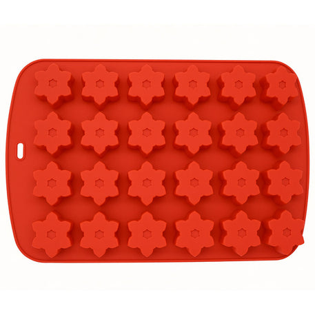 Silikonform mit Schneeflocke-Motiven