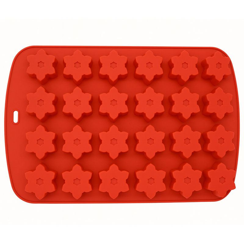 Silikonform mit Schneeflocke-Motiven