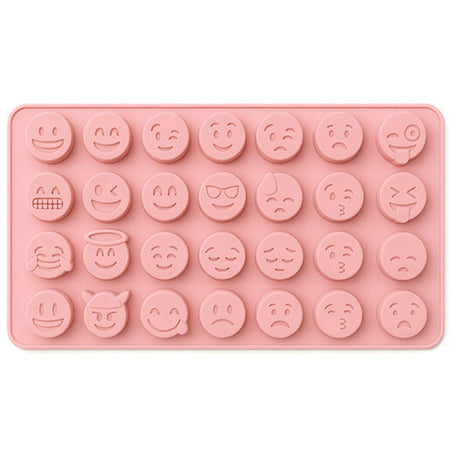 Silikonform mit Smiley-Motiven