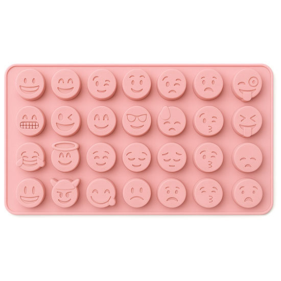 Silikonform mit Smiley-Motiven