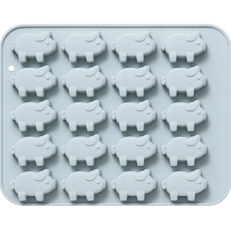 Silikonform mit Schwein-Motiven