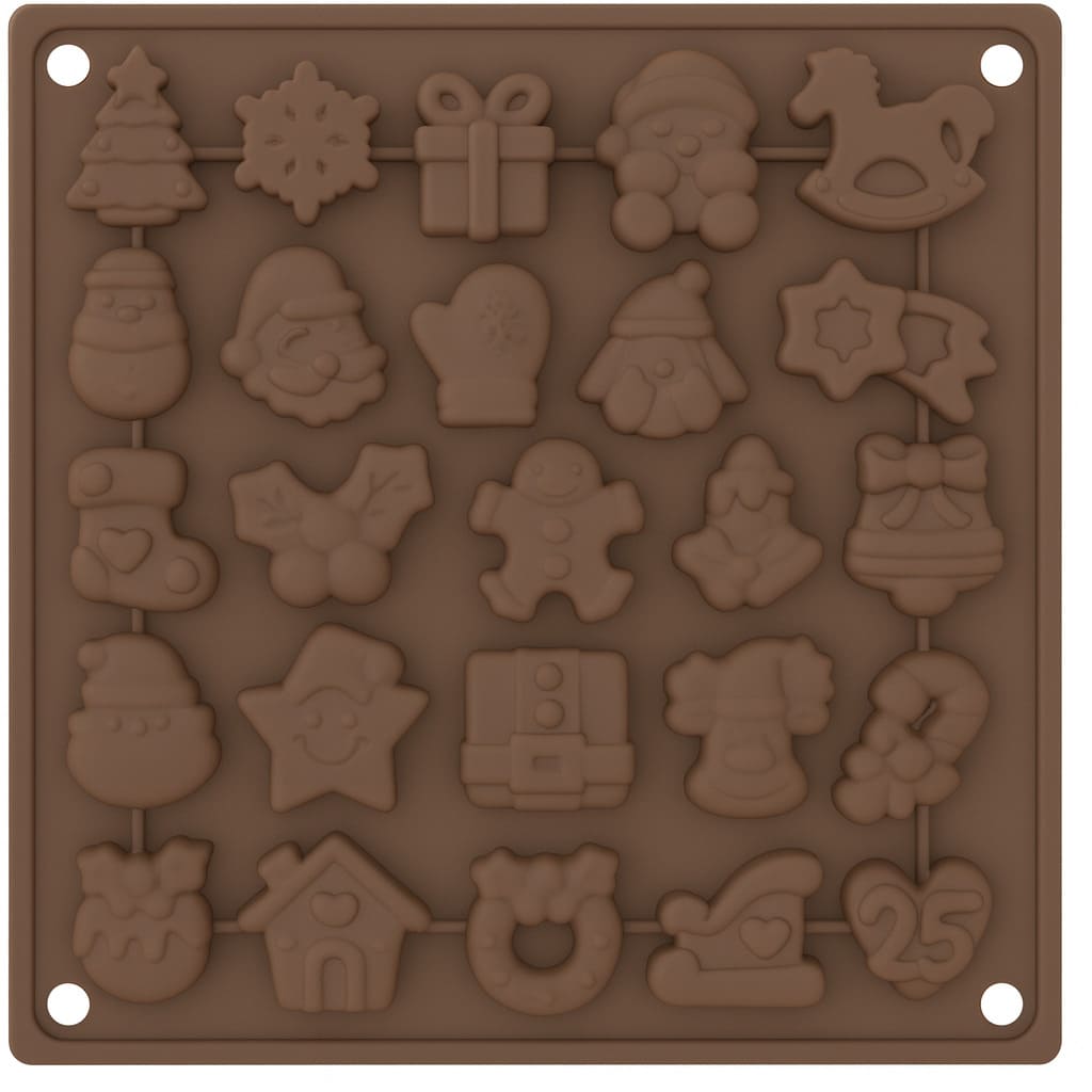 Silikonform für Weihnachten