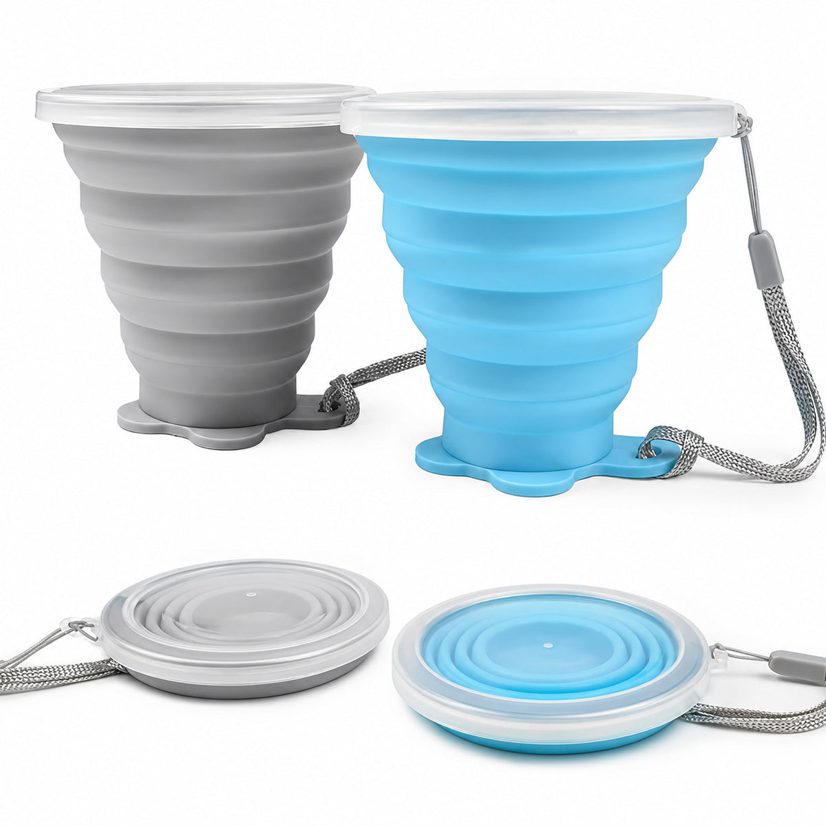 Silikon-Faltbecher 2er Set