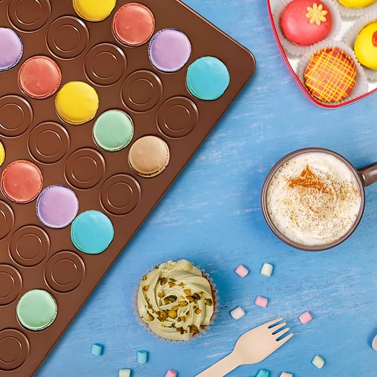 Macarons Backmatte aus Silikon