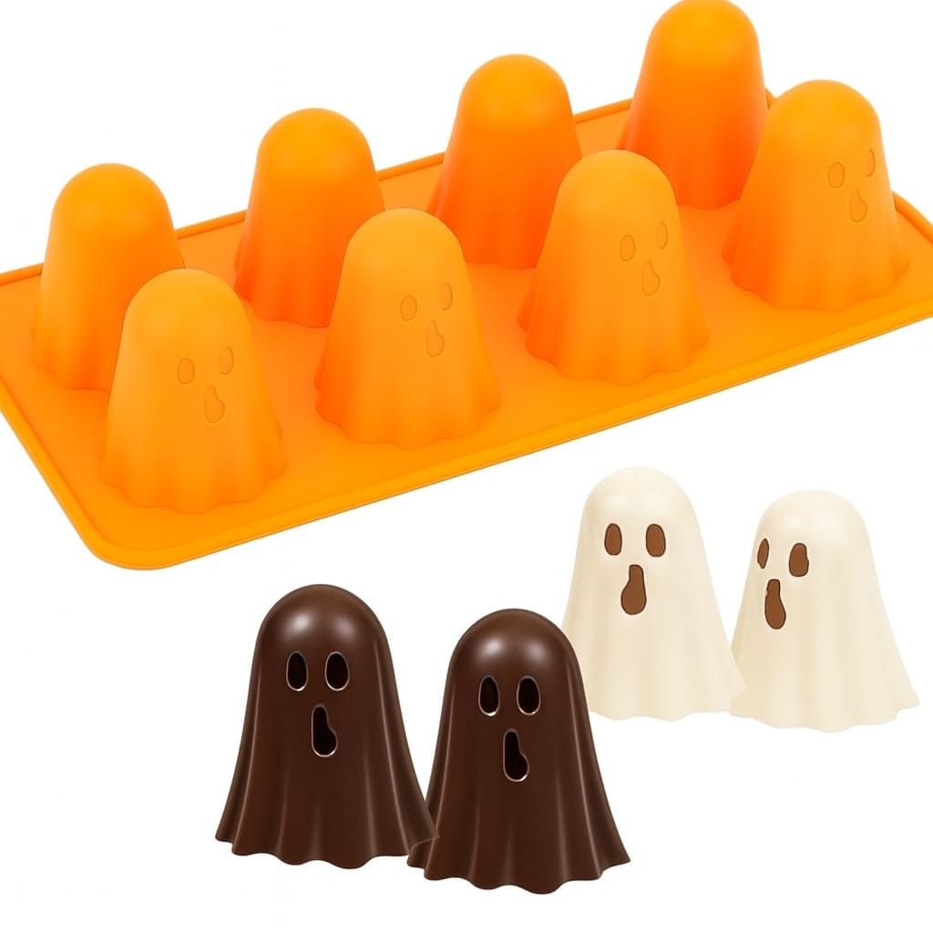 Silikonform mit Geist-Motiven für Halloween