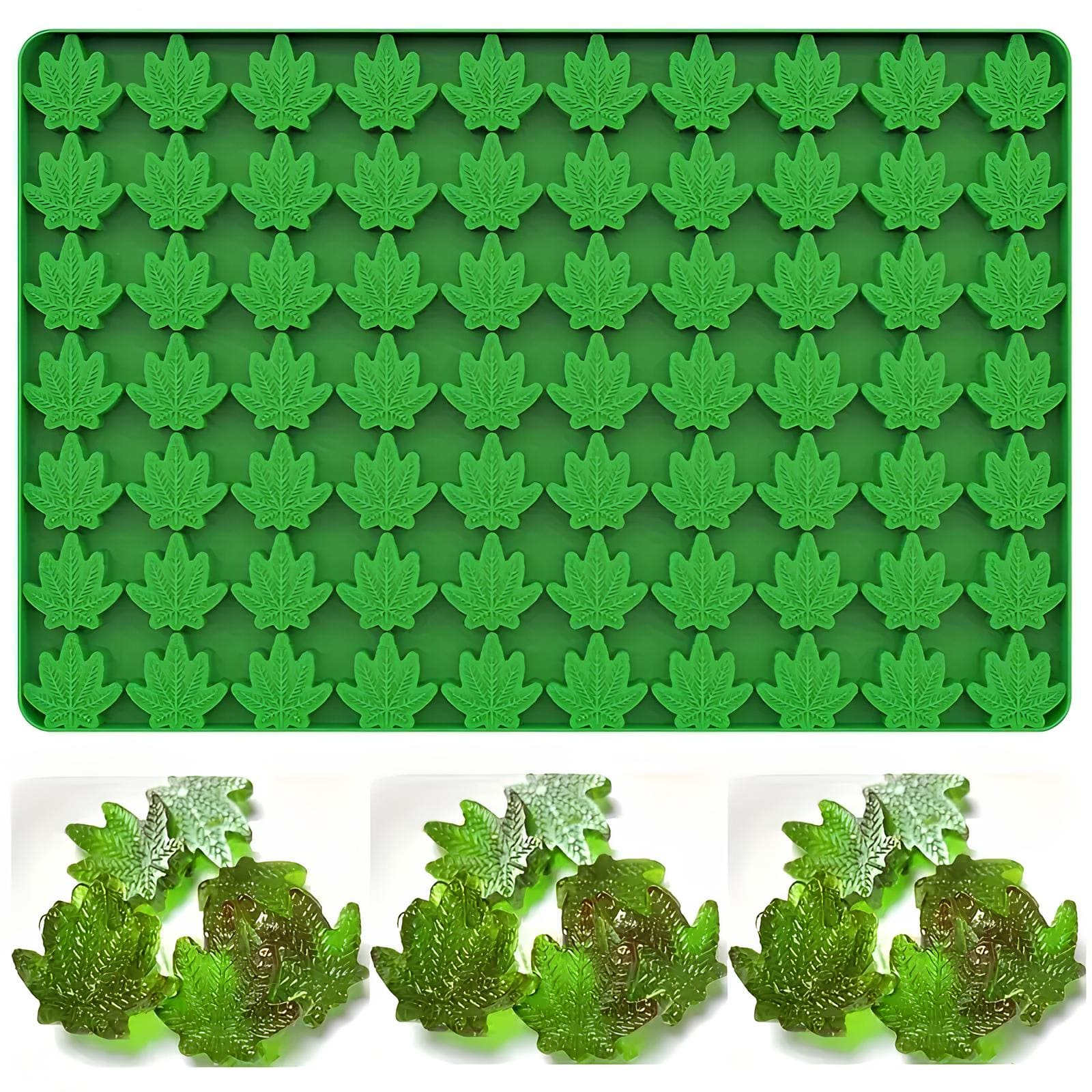 Silikonform mit Hanfblatt-Motiv