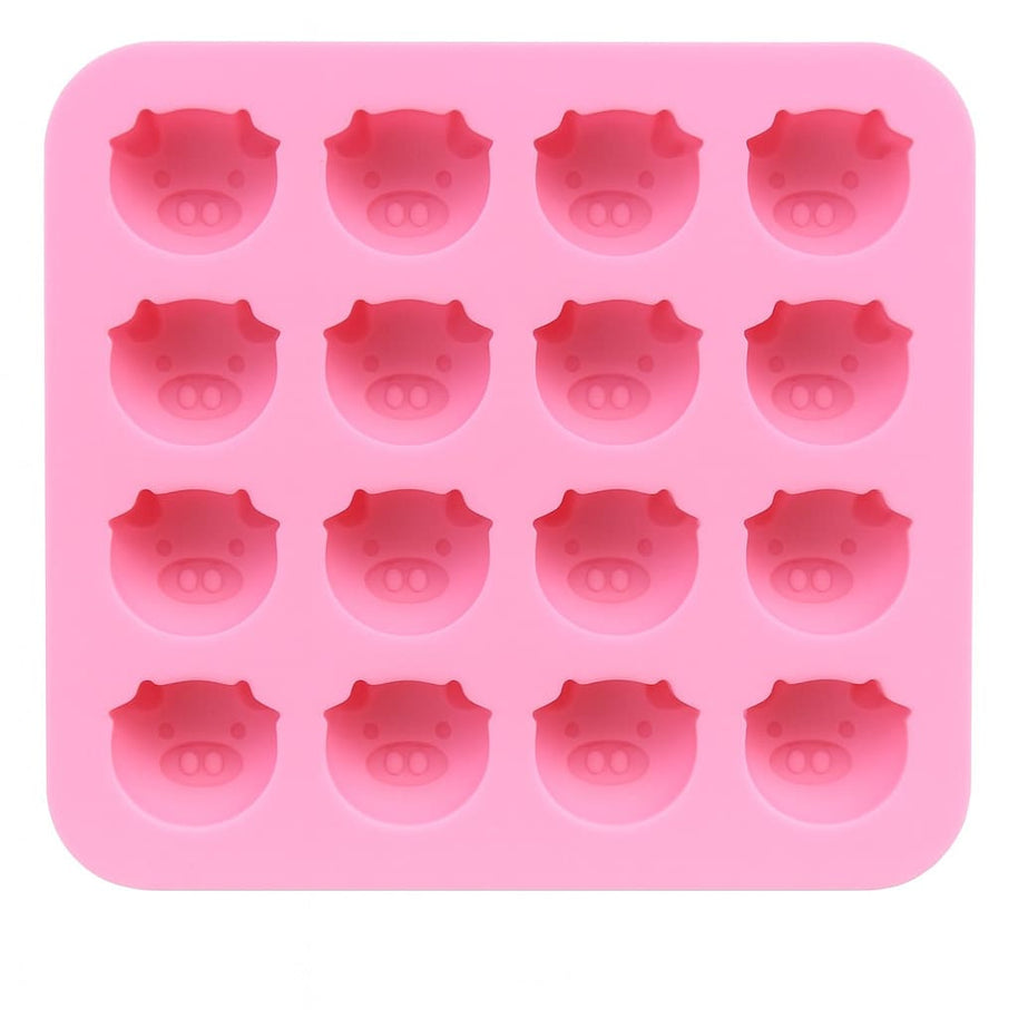 Silikonform mit Schwein-Motiven