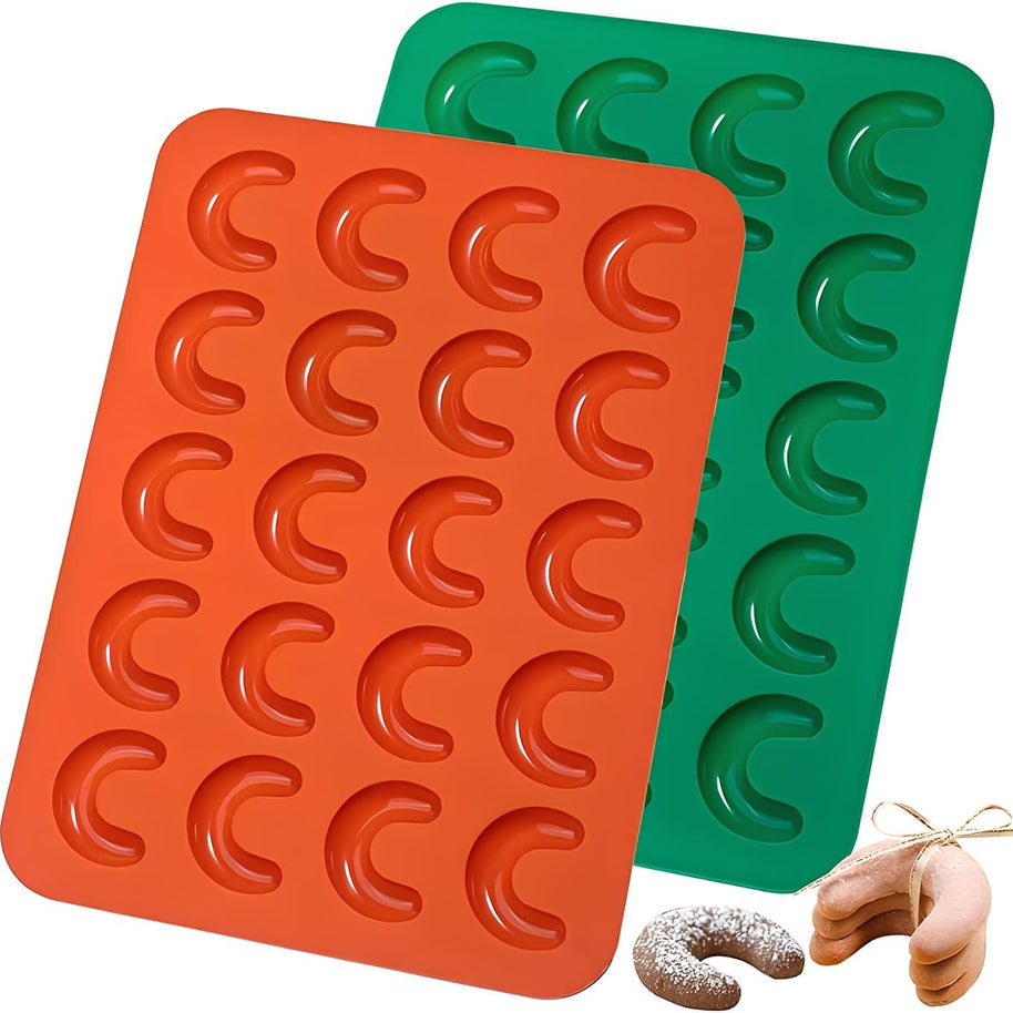 Silikonform für Vanillekipferl im 2er Set