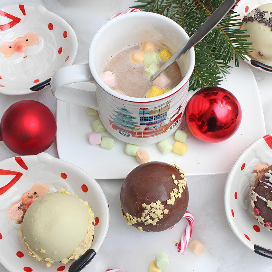 Silikonform (Halb-)Kugel 4er Set