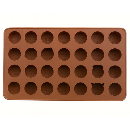 Silikonform mit Smiley-Motiven