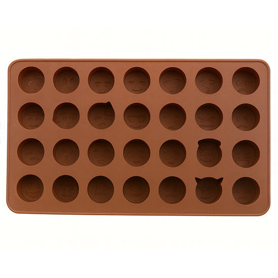 Silikonform mit Smiley-Motiven