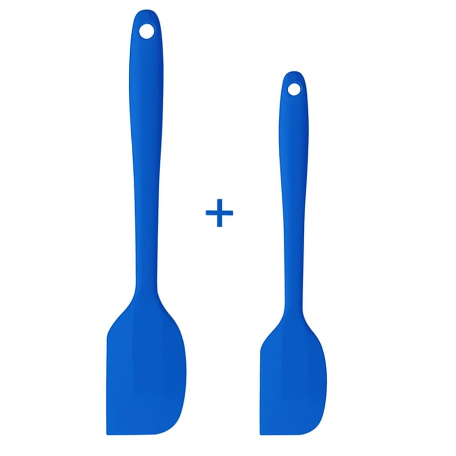 Teigschaber aus Silikon 2er Set - kleiner und großer Silikon Spatel