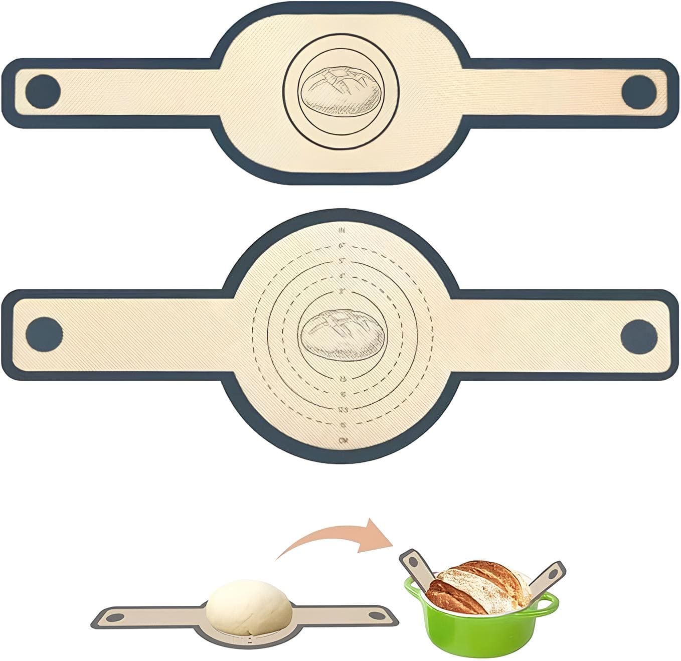 Backmatte für Dutch Oven Brot