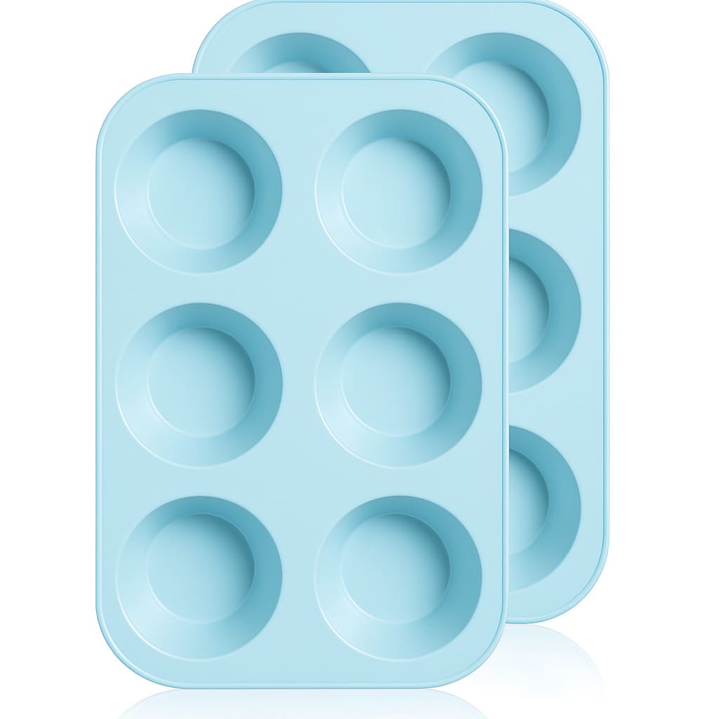 Große Muffinform aus Silikon 2er Set